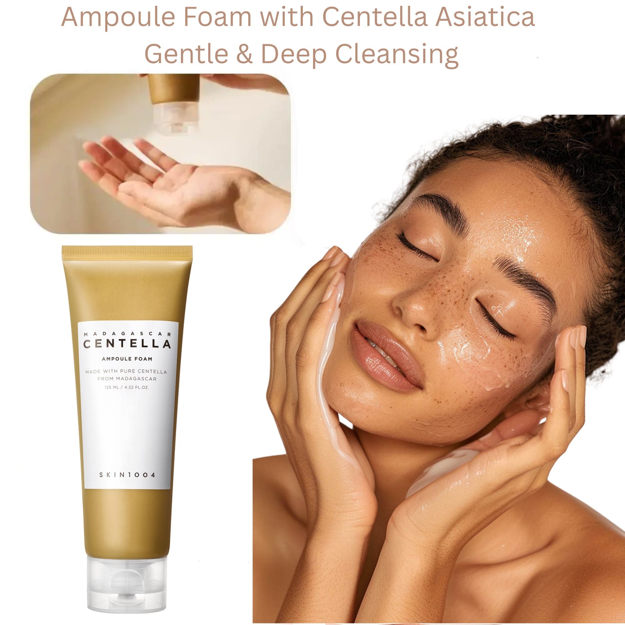 Centella Madagascar Ampoule Foam – Gentle & Deep Cleansing
