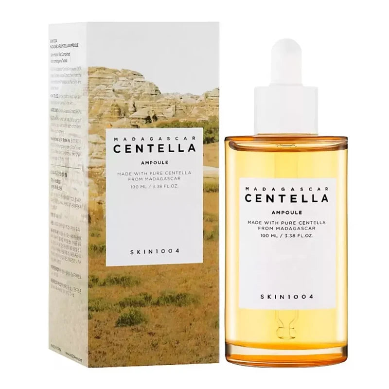 SKIN 1004 - Madagascar Centella Ampoule – The Ultimate Elixir for Radiant, Resilient Skin in a sleek bottle with packaging.