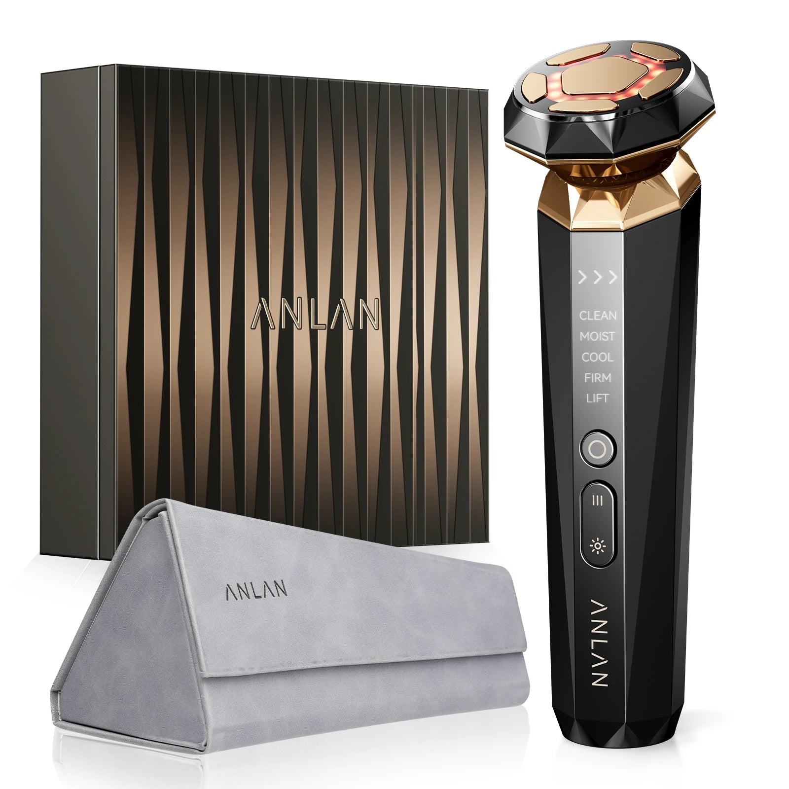 Discover the ANLAN Pro 18K Gold Multifunctional Skin Care Device – Upgraded Version for luxurious at-home skincare.