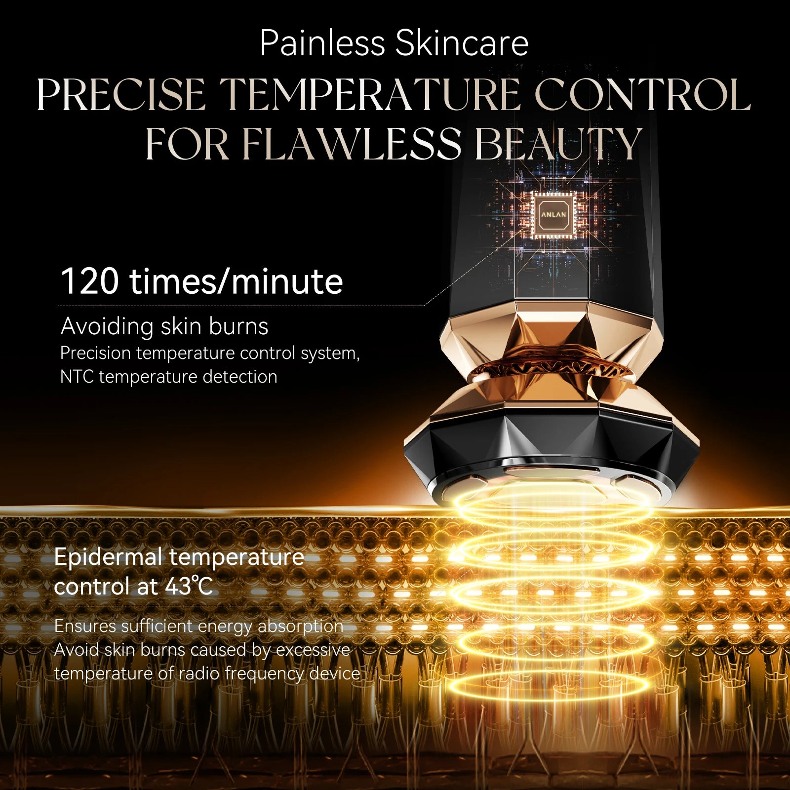Discover the ANLAN Pro 18K Gold Multifunctional Skin Care Device – Upgraded Version for luxurious at-home skincare.