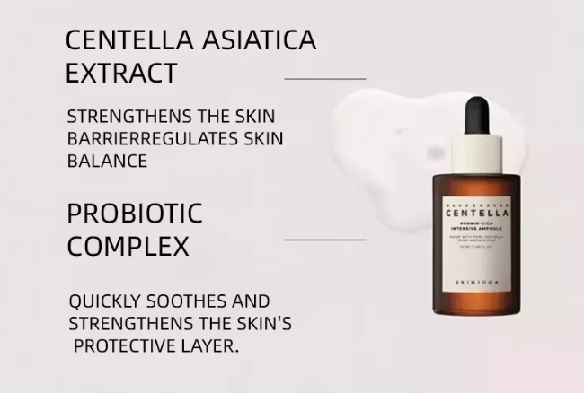 SKIN1004 - Madagascar Centella Probio-Cica Intensive Ampoule enhances hydration and repairs your skin's barrier effectively.