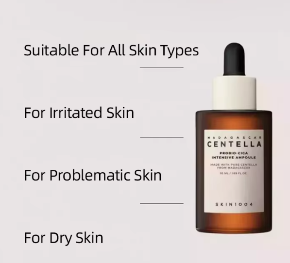 SKIN1004 - Madagascar Centella Probio-Cica Intensive Ampoule promotes hydration and repair for all skin types.