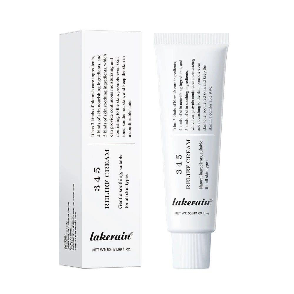 345 Relief Cream – Moisturizing, Blemish-Reducing offers soothing hydration for sensitive skin by Lakerain.